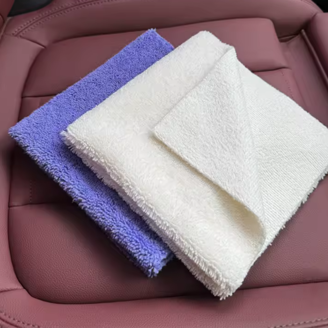 Carfiber Leather Toalla para Limpieza de cuero 40x40 cm 350 GSM