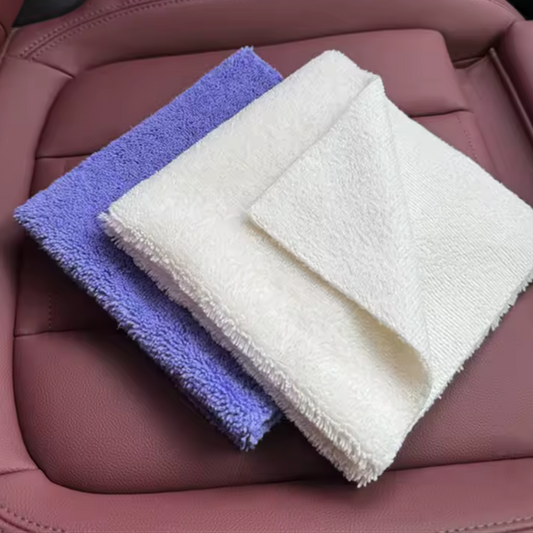 Carfiber Leather Toalla para Limpieza de cuero 40x40 cm 350 GSM